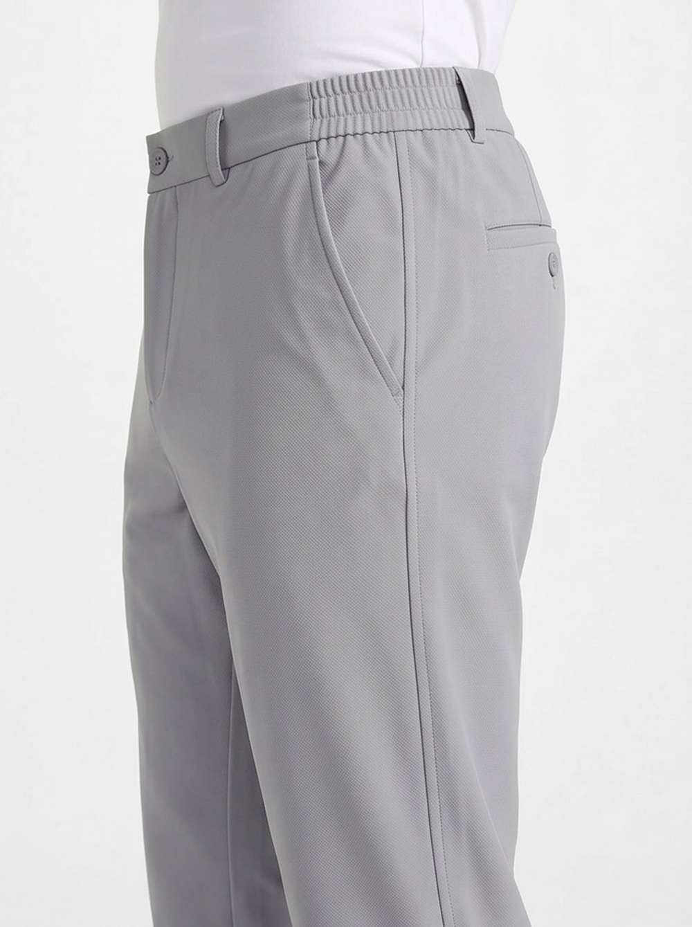 Spor Klasik Gri Kolay Ütülenebilir Easy Iron Erkek Pantolon