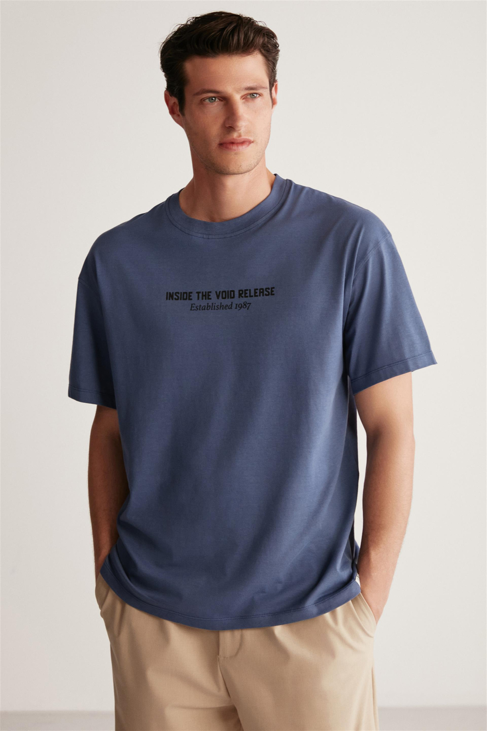 BASTIAN Örme  Lacivert  T-Shirt