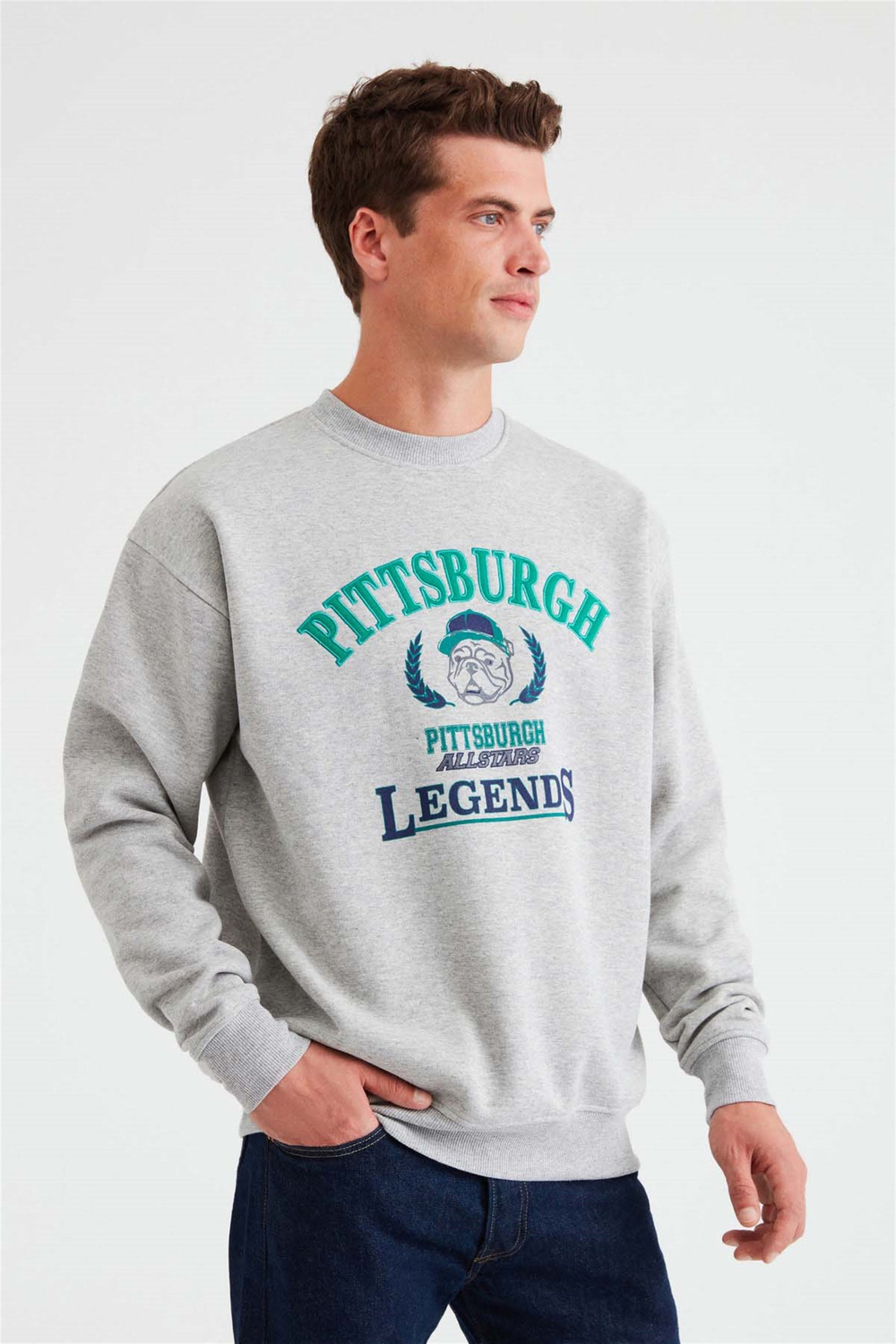 LEGENDS Örme Oversize Grimelanj  Sweatshirt