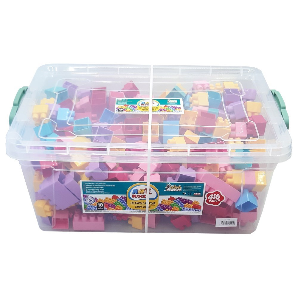 Asya Oyuncak Ant Blocks Pembe 416 Parça ANT416-P-Lego Oyuncak