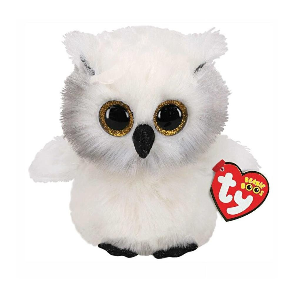 Mega Oyuncak Ty Beanie Boos Snowy Beyaz Baykuş Peluş 15 cm. 36305-Peluş Oyuncaklar