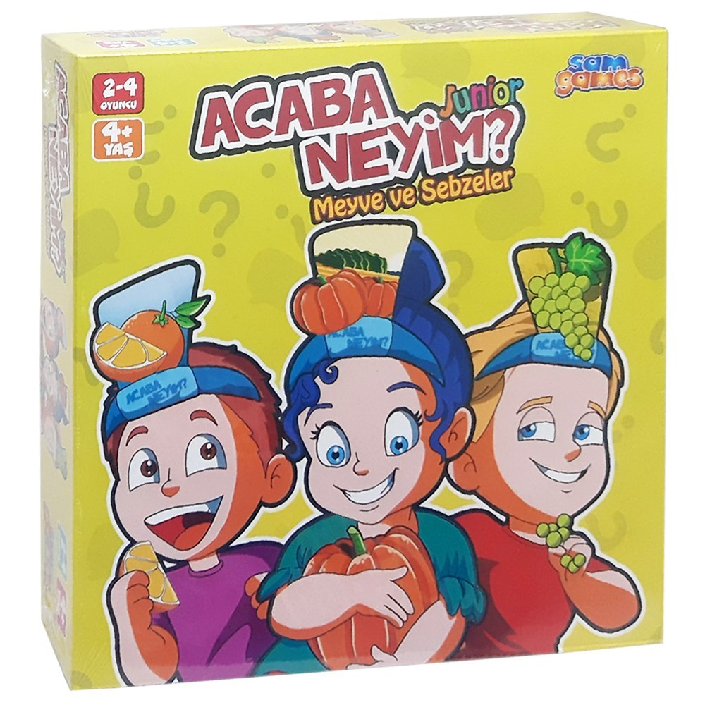 Samatlı Oyuncak Acaba Neyim Junior Meyve Ve Sebzeler 72606-Çocuk Kutu Oyunları