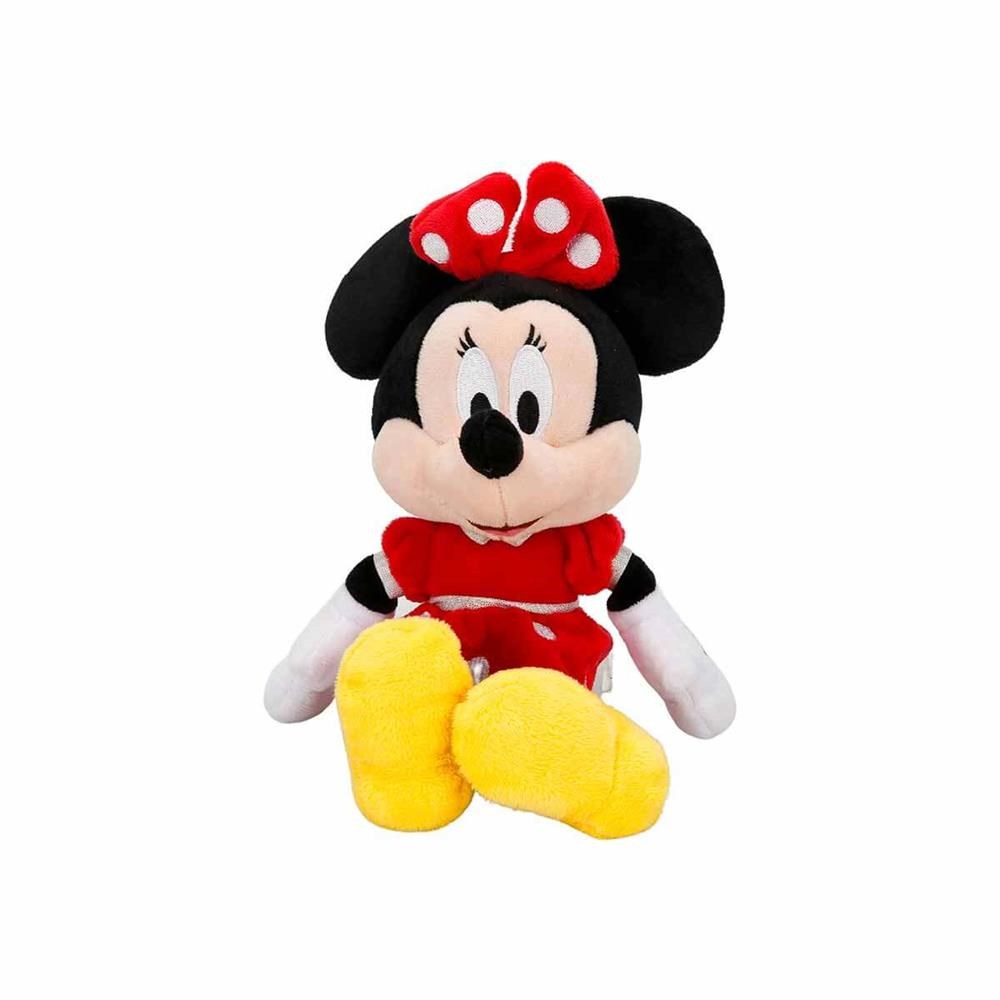 Sunman Oyuncak Minnie Kırmızı Elbiseli Peluş 25 cm-Peluş Oyuncaklar