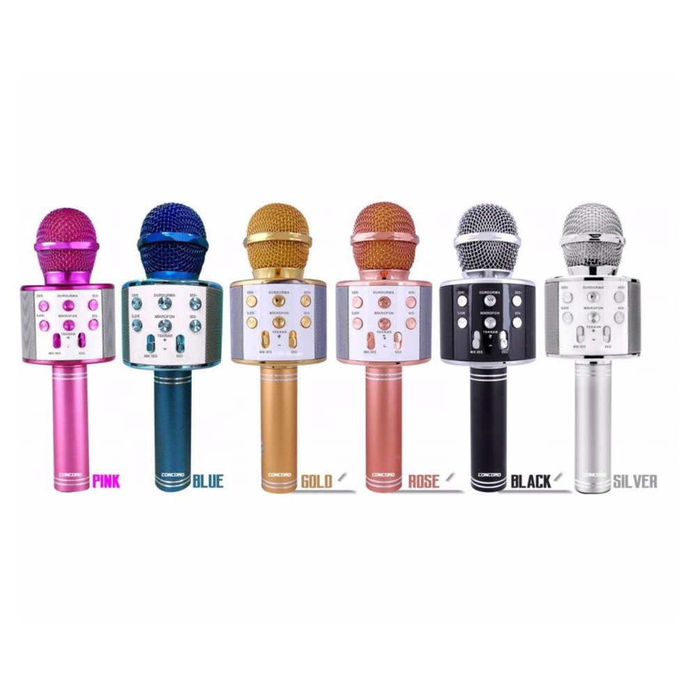 Toru Oyuncak Torima WS-858 Karaoke Mikrofon Aux Usb Ve Sd Kart Girişli Bluetooth Hoparlör-Çocuk Müzik Aletleri