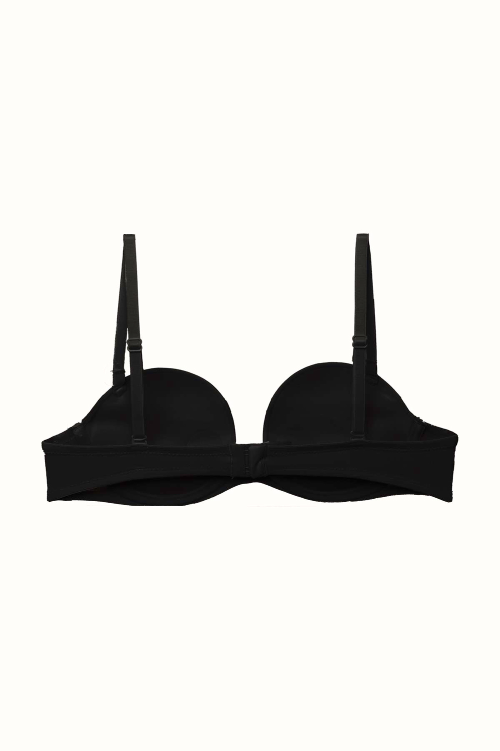 3lü Paket Double Push Up Straplez Yumuşak Kaplı Örme Sütyen C37040 Siyah/Beyaz/Ten