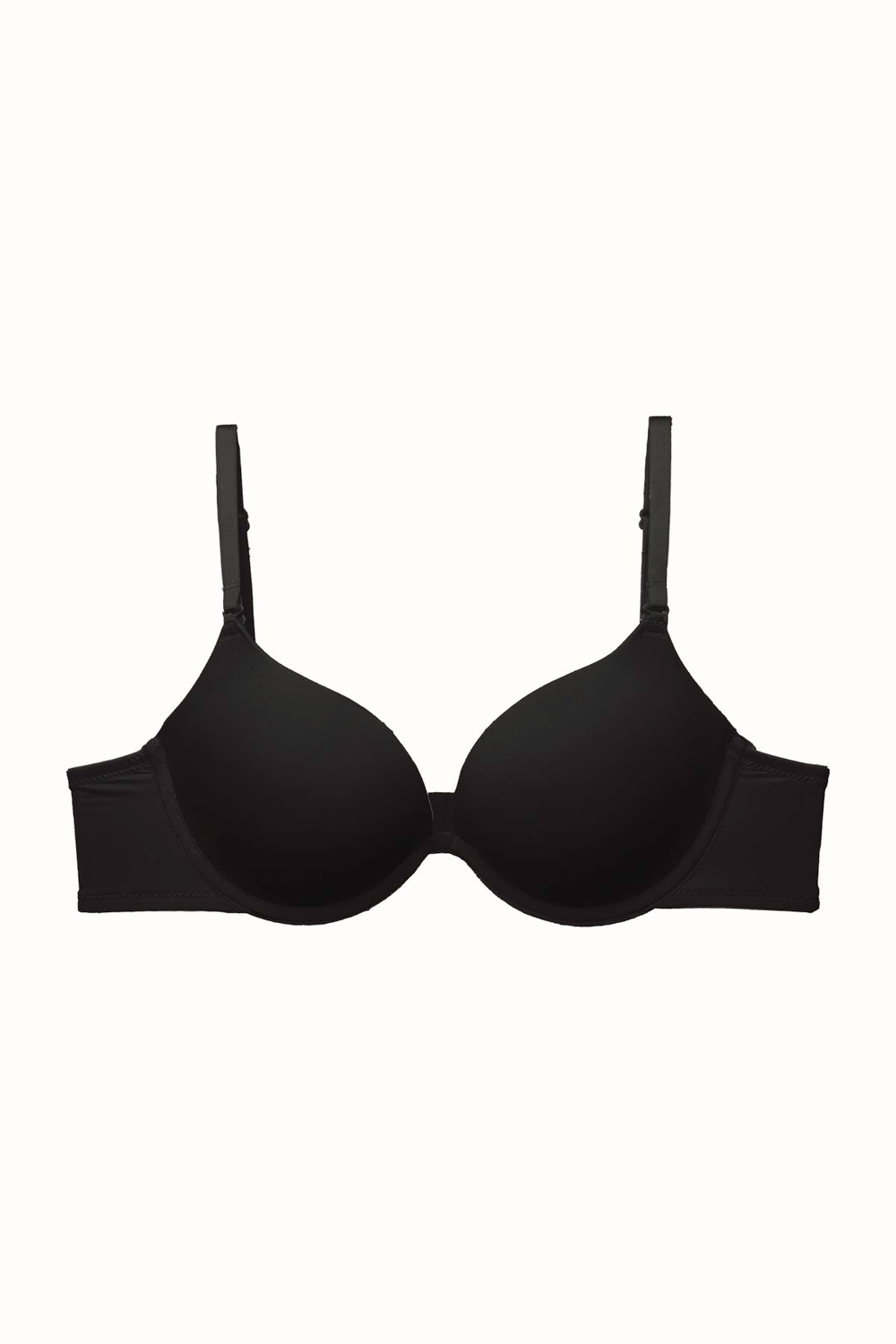 3lü Paket Double Push Up Yumuşak Kaplı Örme Sütyen C37035 Siyah/Ten