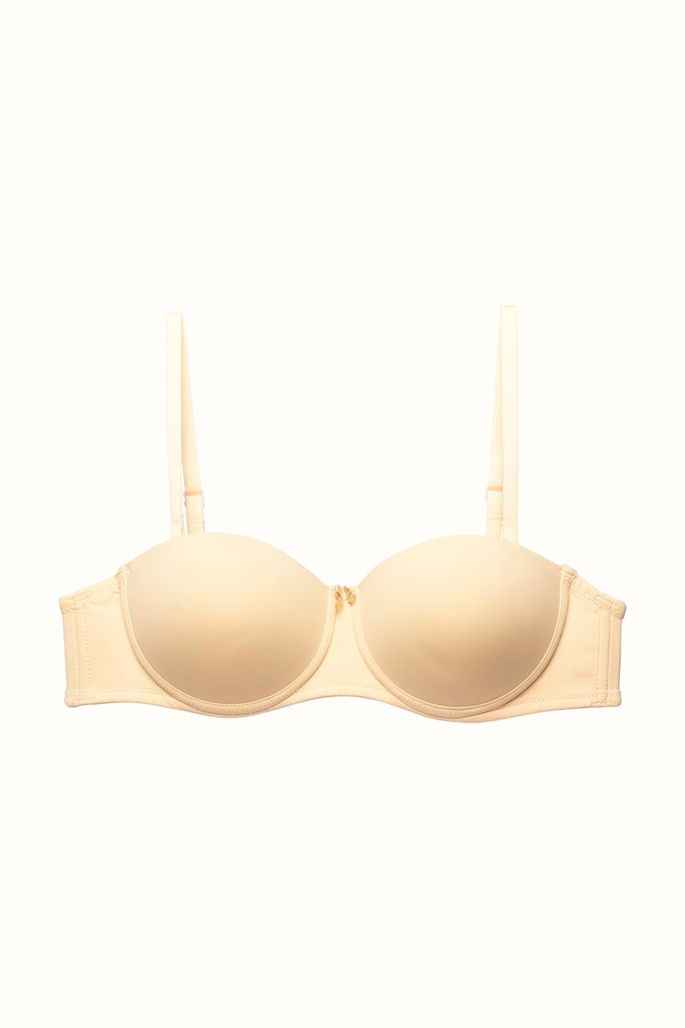 3lü Paket Push Up Straplez Yumuşak Kaplı Örme Sütyen C37055 Siyah/Ten
