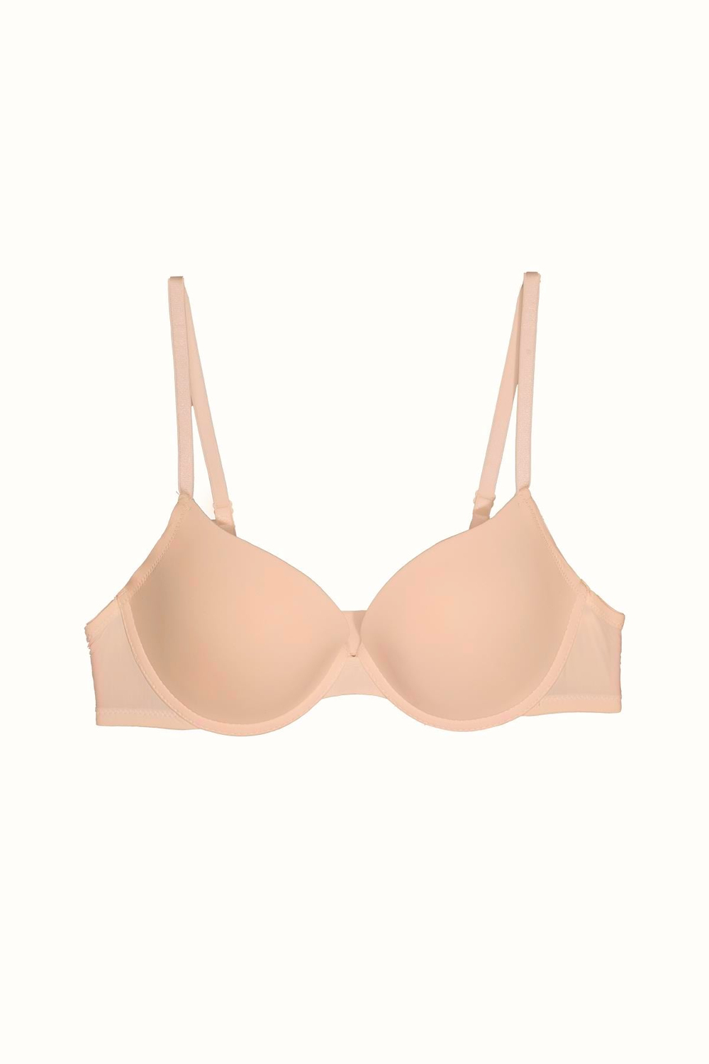 3lü Paket Push Up Yumuşak Kaplı Örme Sütyen C38015 Siyah/Ten