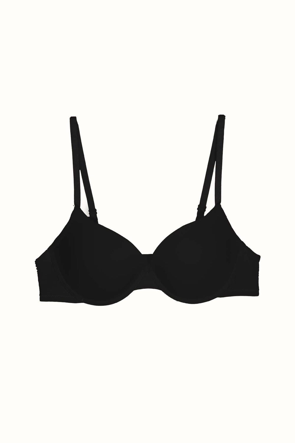 3lü Paket Push Up Yumuşak Kaplı Örme Sütyen C38015 Siyah/Beyaz/Ten