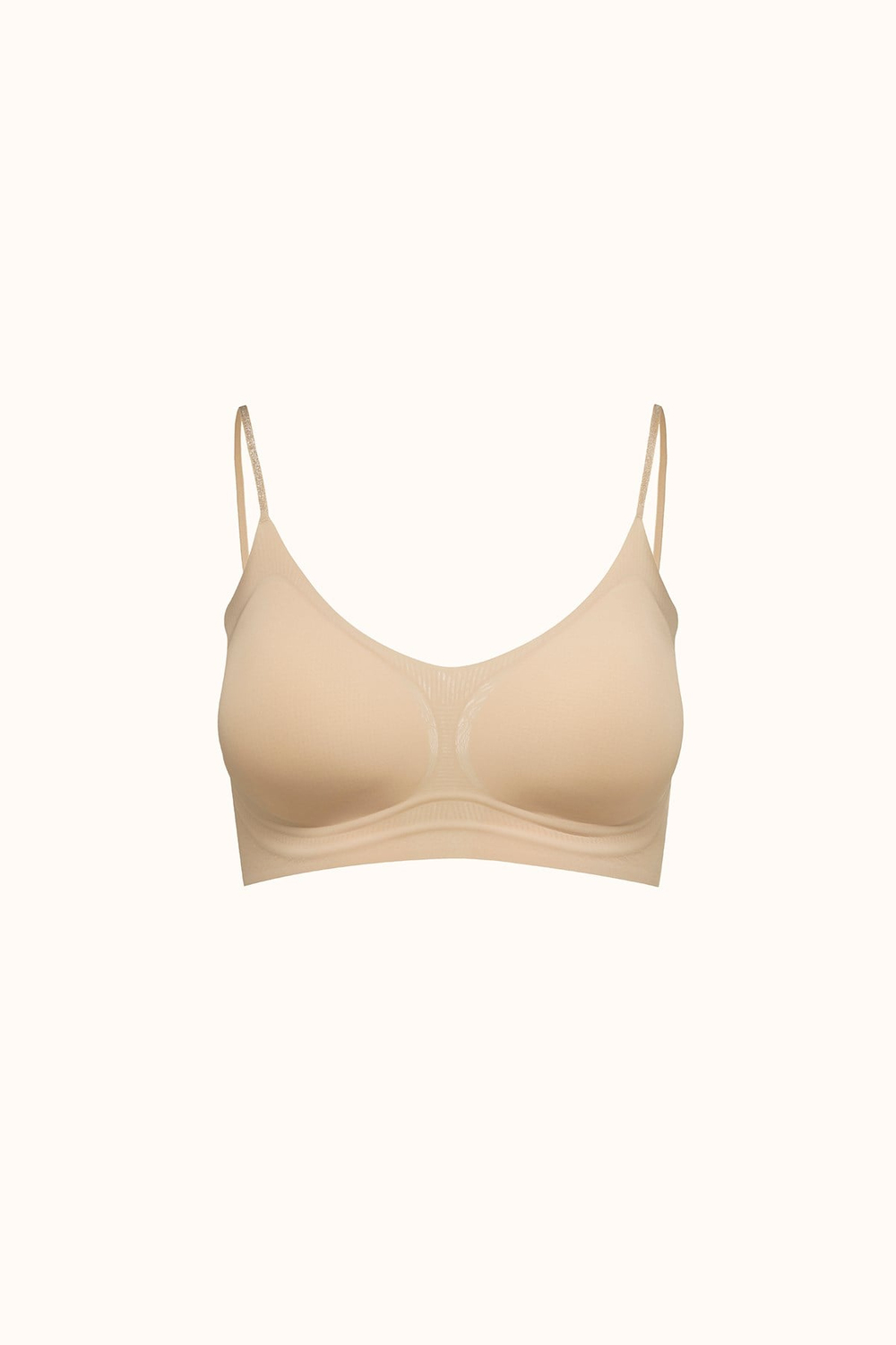 Seamless Laser-Cut Wireless Bra with Removable Pads - Invisible Ultra-Soft Comfort Bralette - Style C26235
