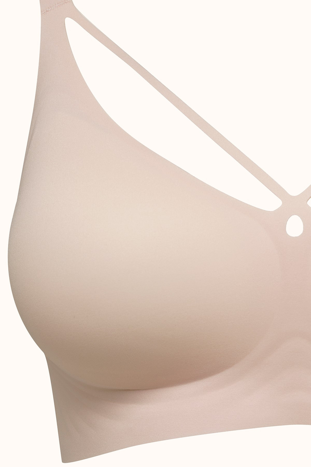 Balensiz Dikişsiz Lazer Kesim Pedli Sütyen CC426 Pembe