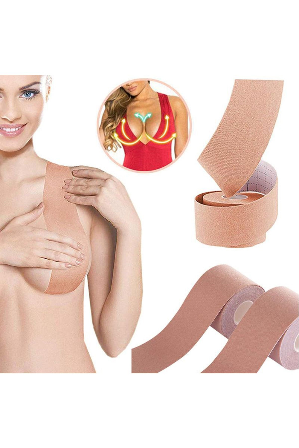3 lü Paket Göğüs Dikleştirici Ve Şekillendirici Bant Ten