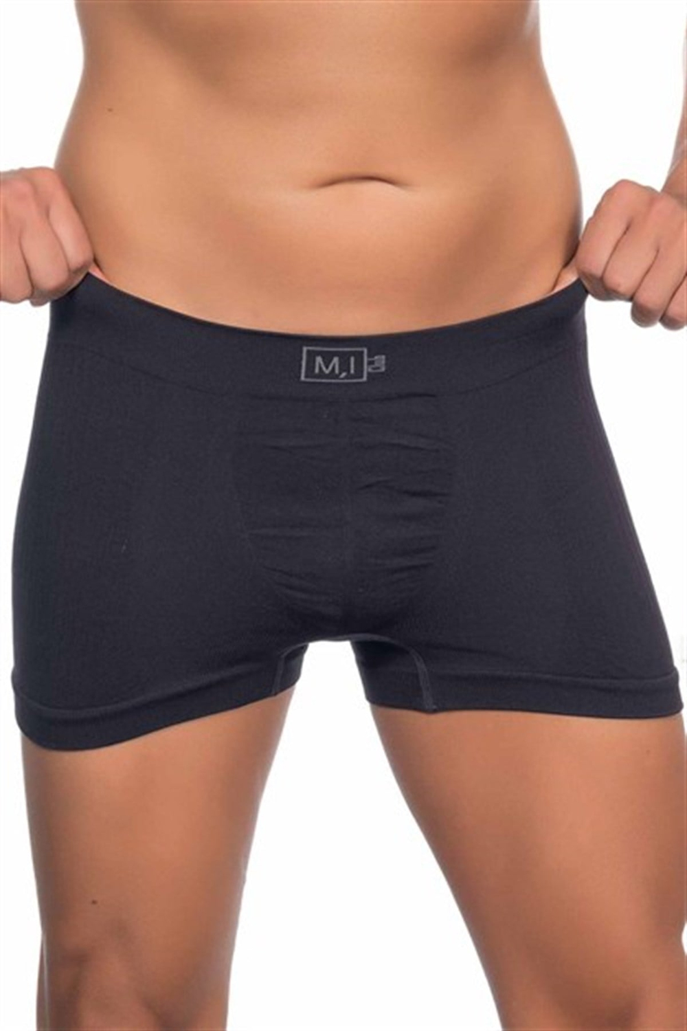 C12102 Dikişsiz Erkek Boxer Siyah