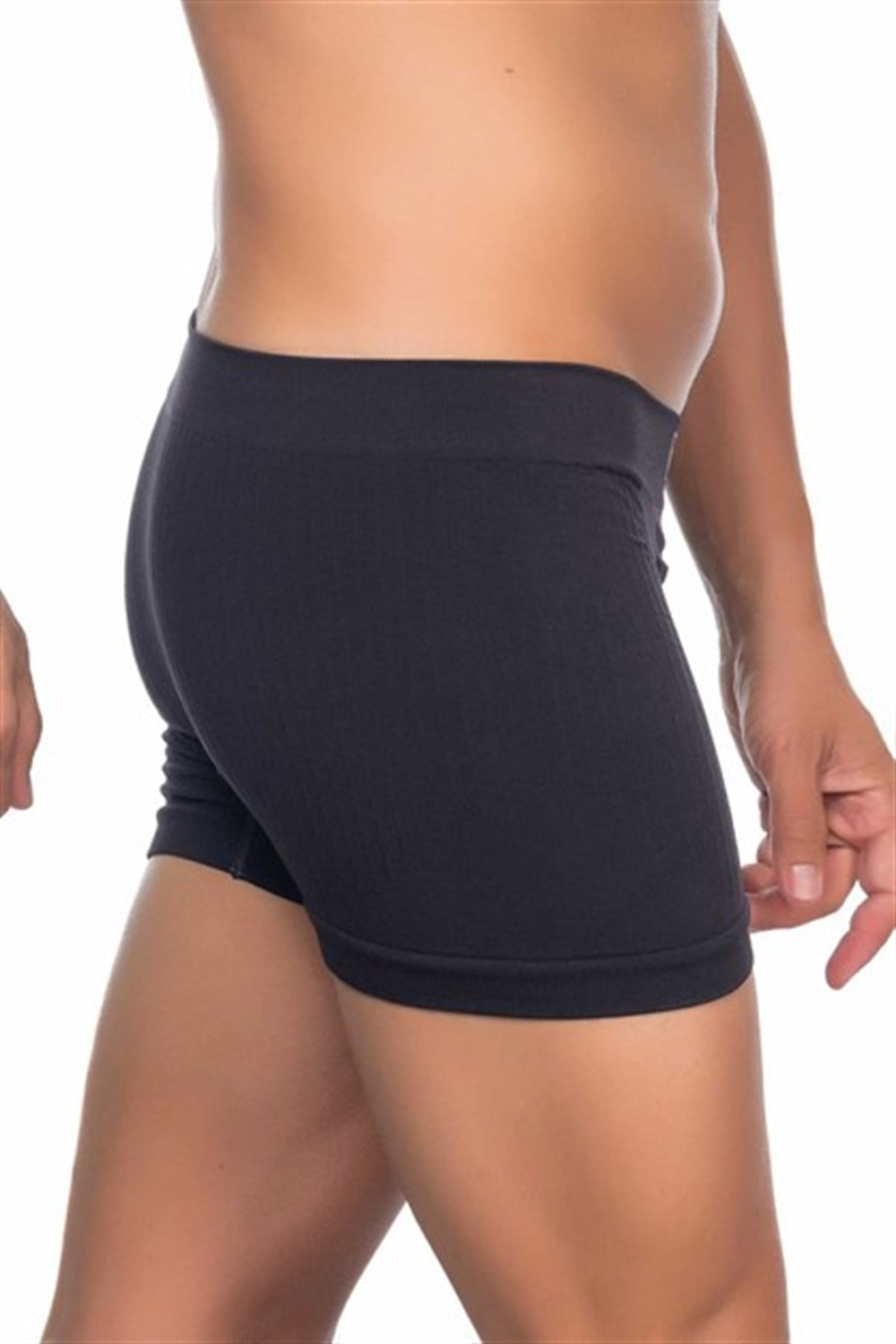 C12102 Dikişsiz Erkek Boxer Siyah