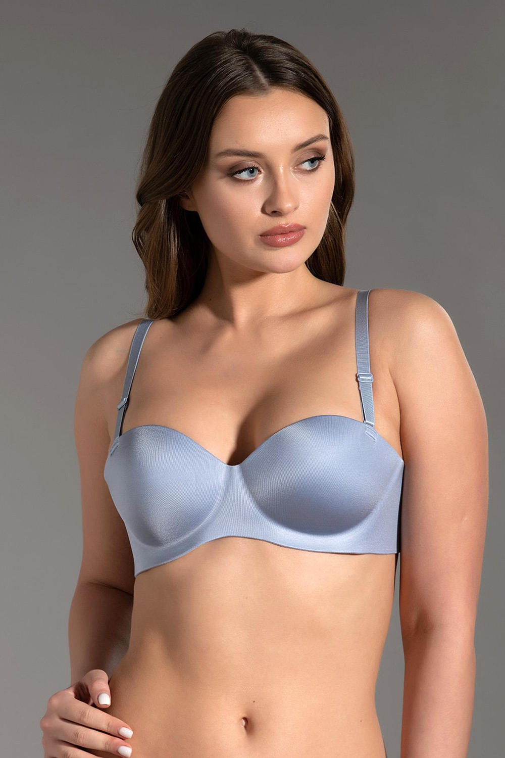 Desteksiz Lazer Soft Kap  Straplez C16050 Açık Mavi