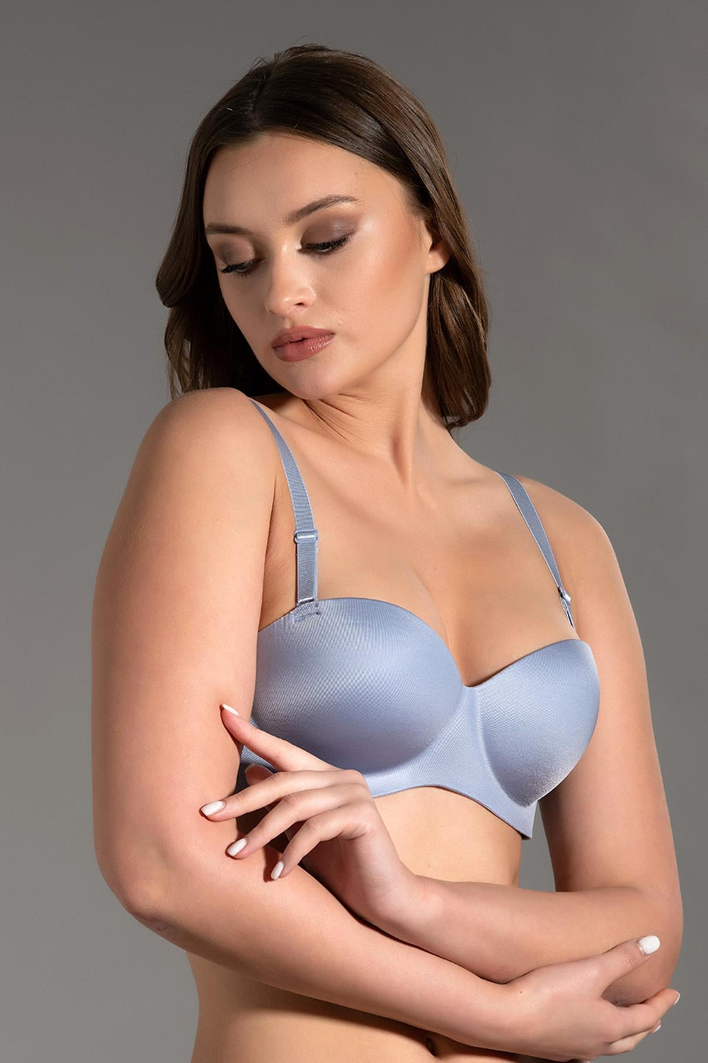 Desteksiz Lazer Soft Kap  Straplez C16050 Açık Mavi