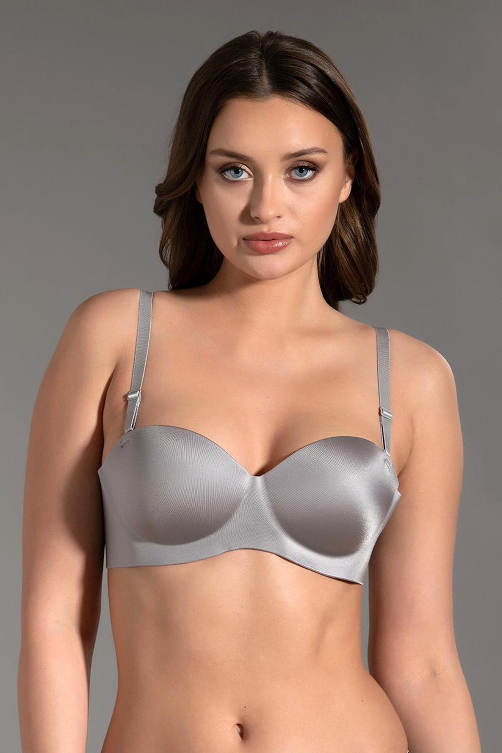 Desteksiz Lazer Soft Kap  Straplez C16050 Gri