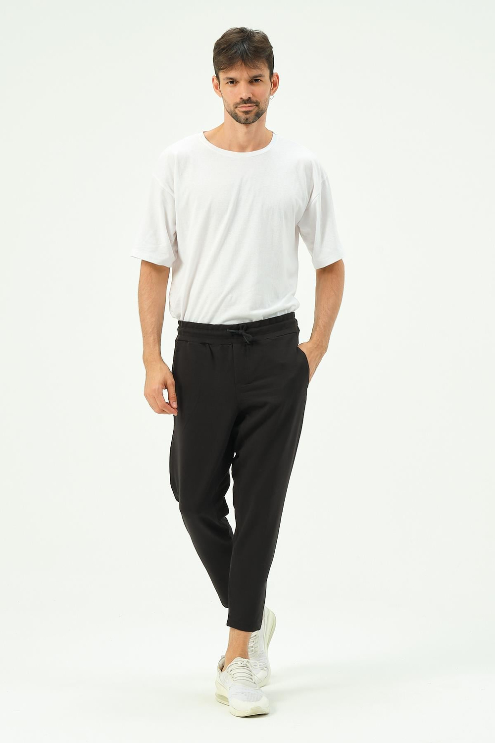 C&City Men Straight Leg Sweatpants with Back Pocket 783