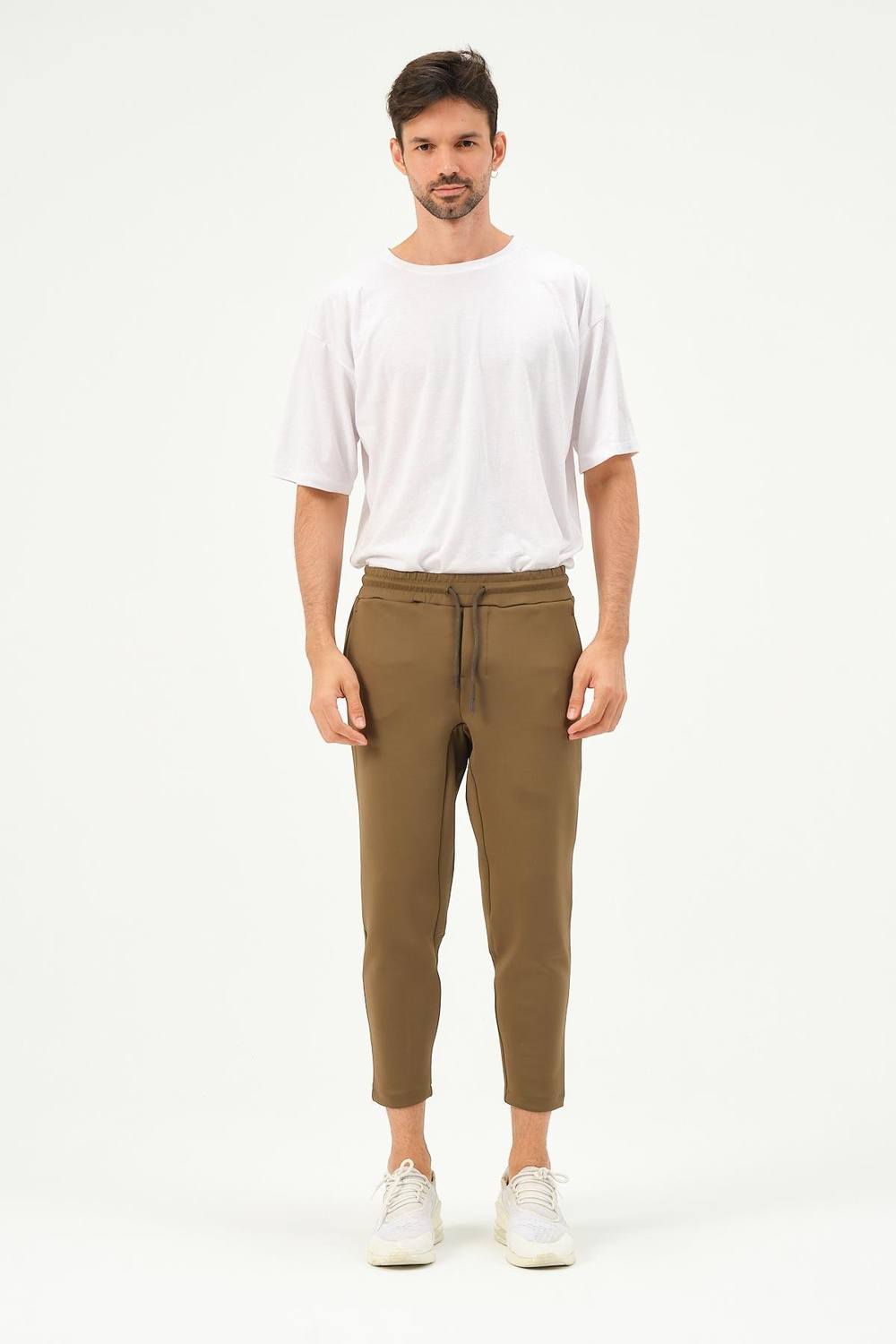 C&City Erkek Düz Paça Bel Detay Eşofman Altı 855 Haki