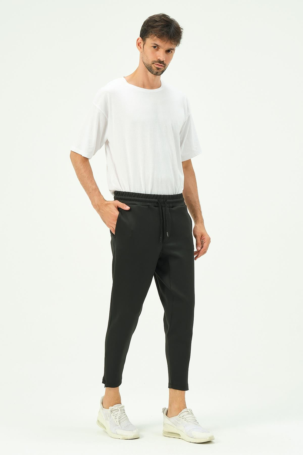 C&City Men Sweatpants with Zippered Legs and Back Pockets 854