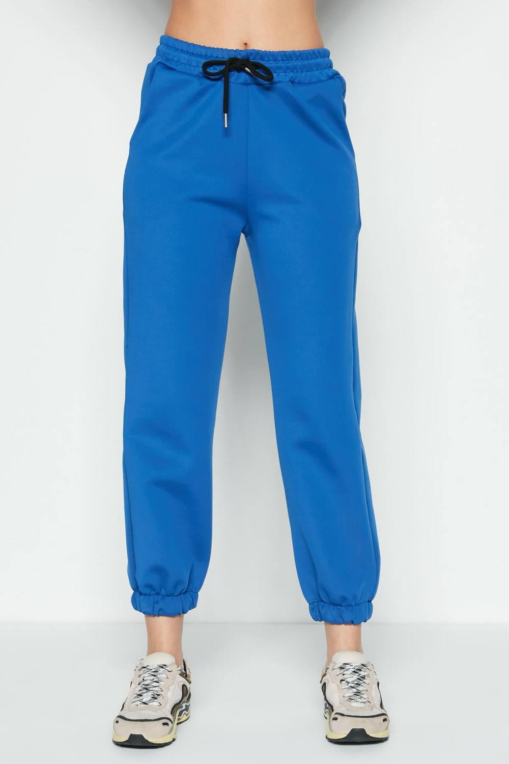 Jogger Lastikli Spor Eşofman Altı 806 Sax