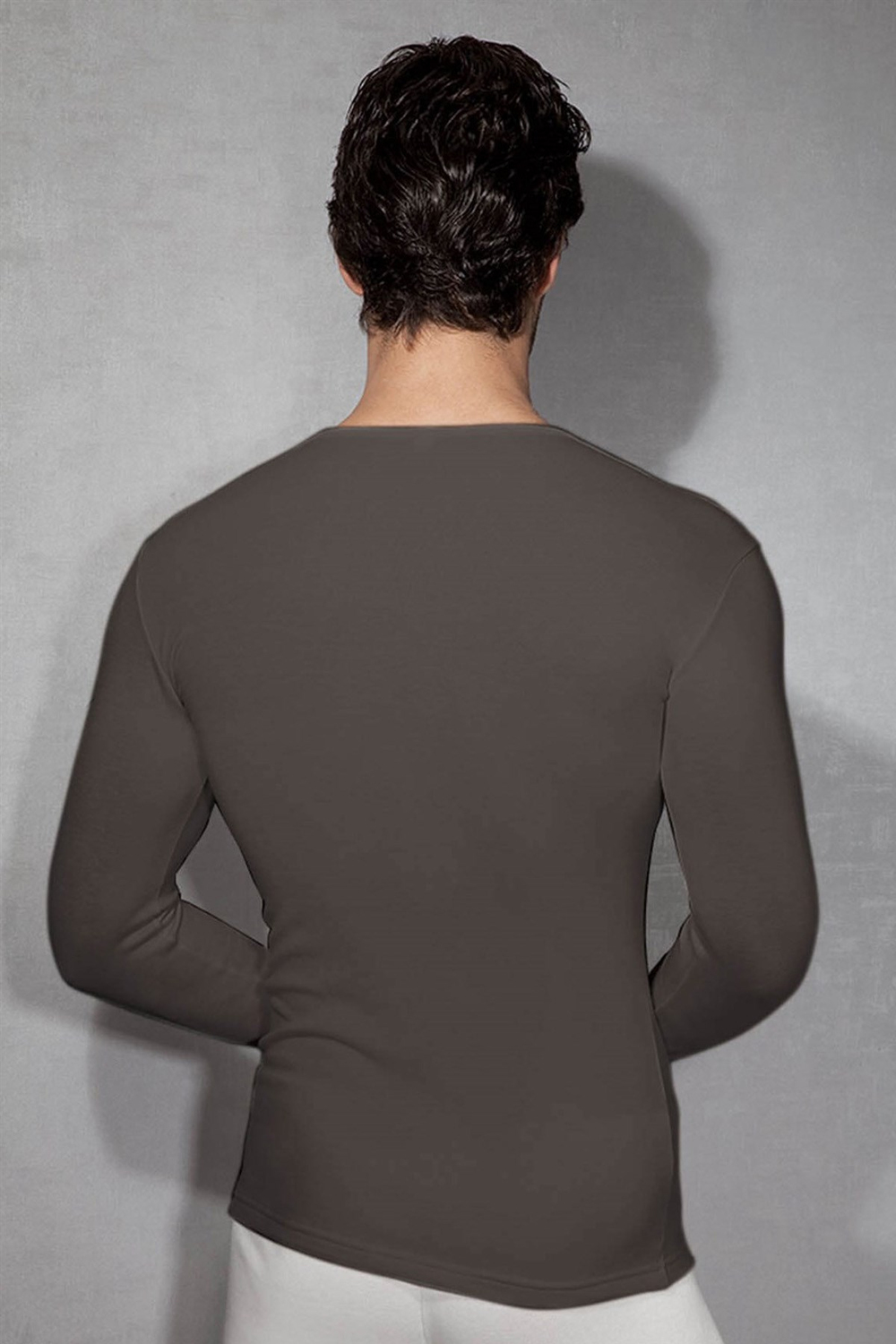 Doreanse 2960 Erkek Termal Kollu T-Shirt Füme