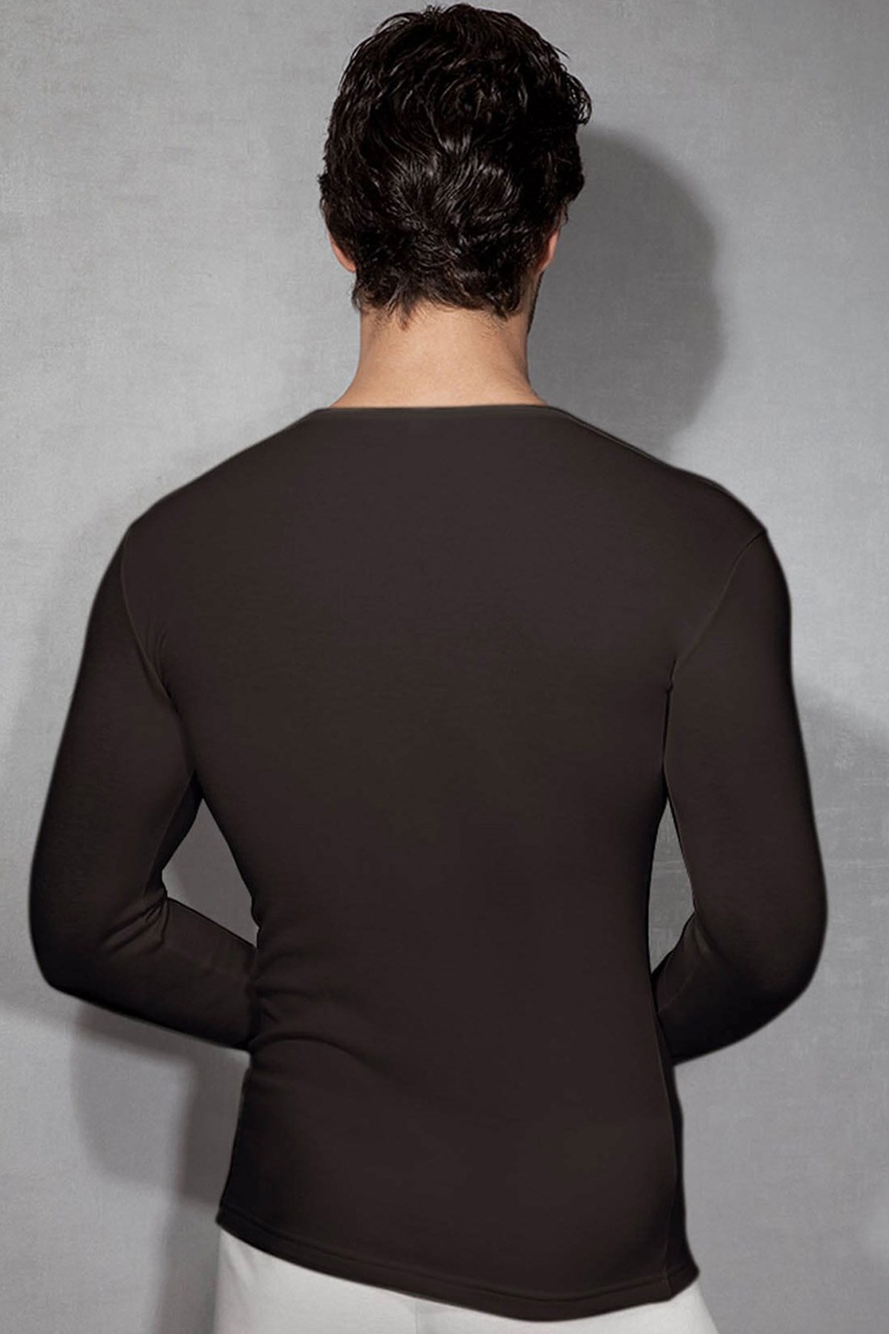 Doreanse 2960 Erkek Termal Kollu T-Shirt Siyah