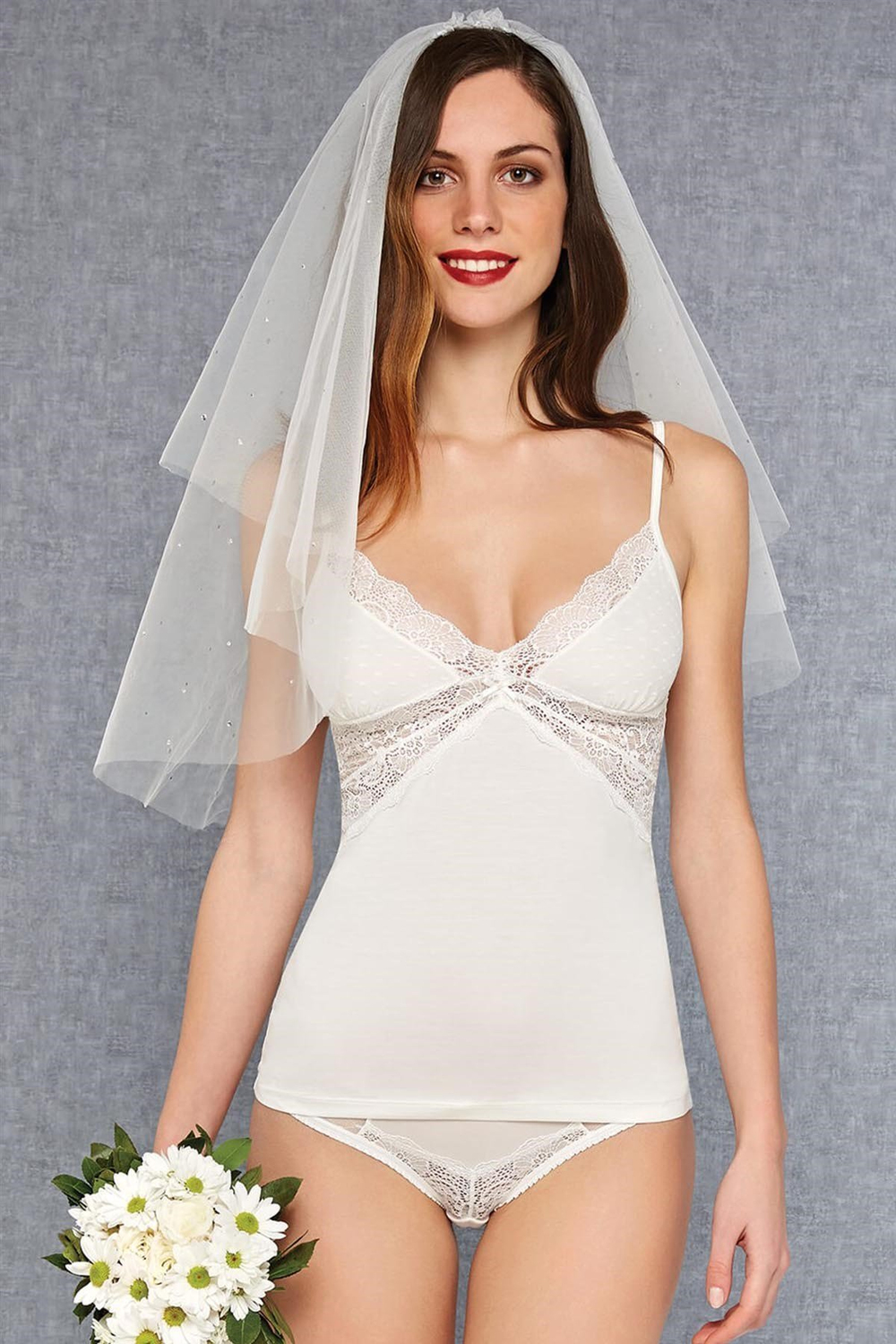 Doreanse 9410 Kadın Atlet Slip Külot Takım Ekru