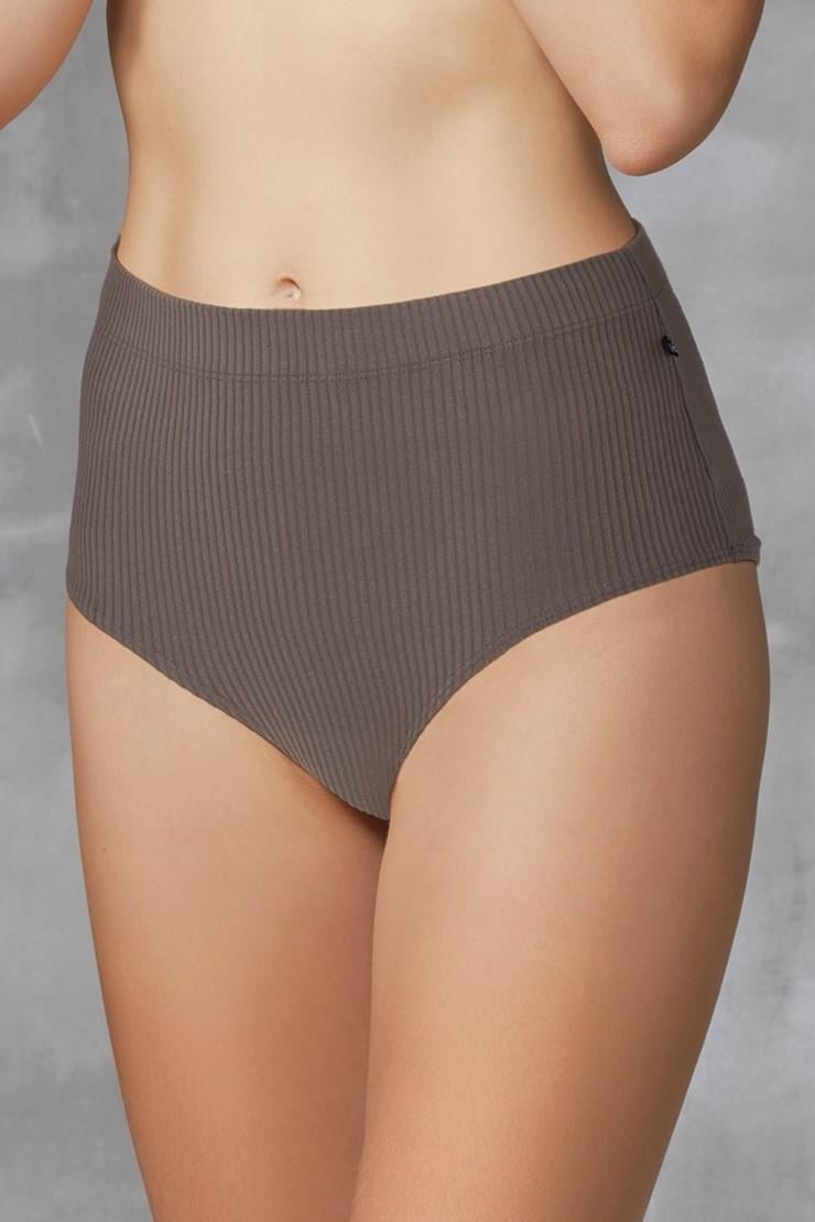 Doreanse Kadın Yüksek Bel Fitilli Slip Külot 7094 Menekşe