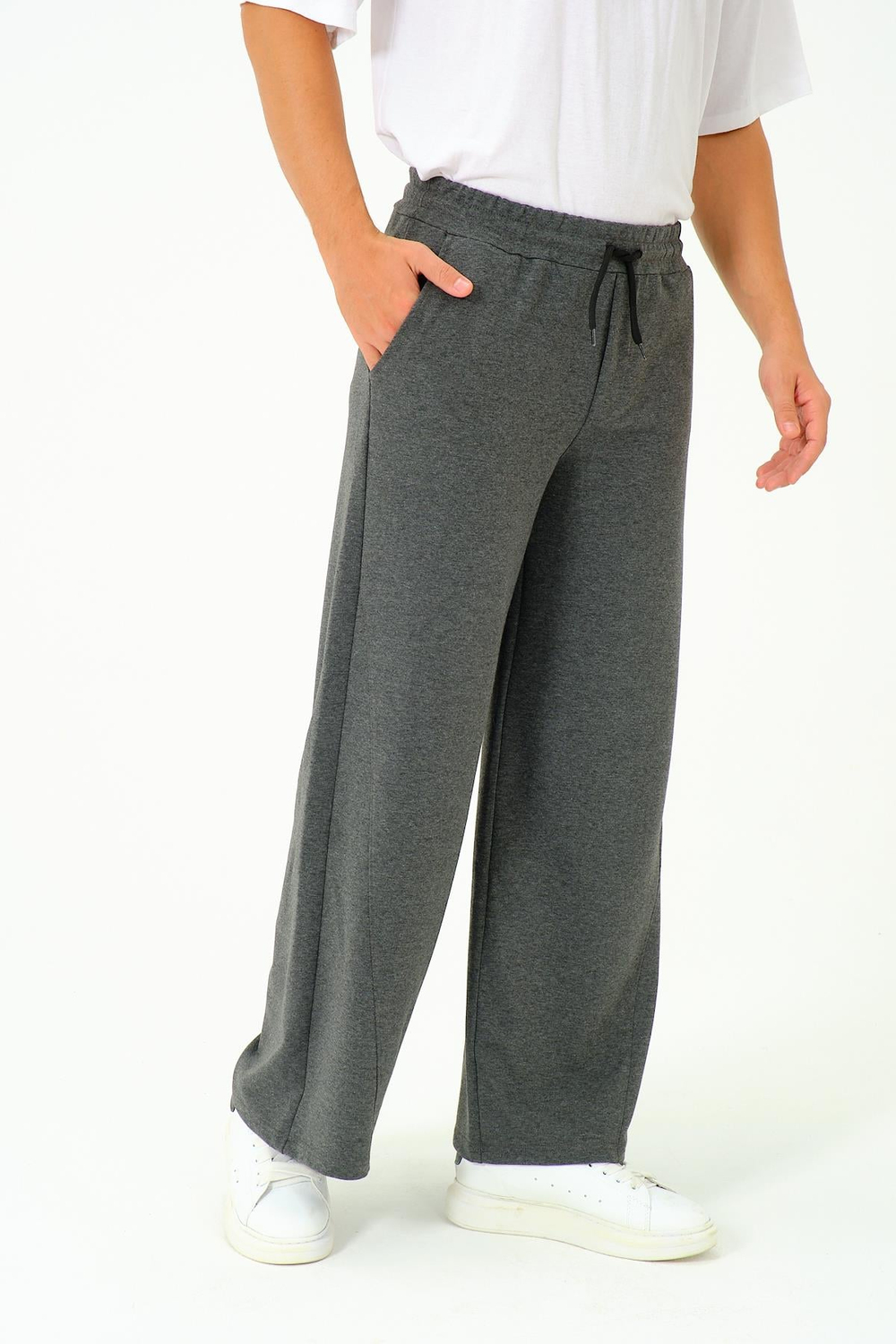 Mens Oversized Elastic Waist Baggy Sweatpants 786