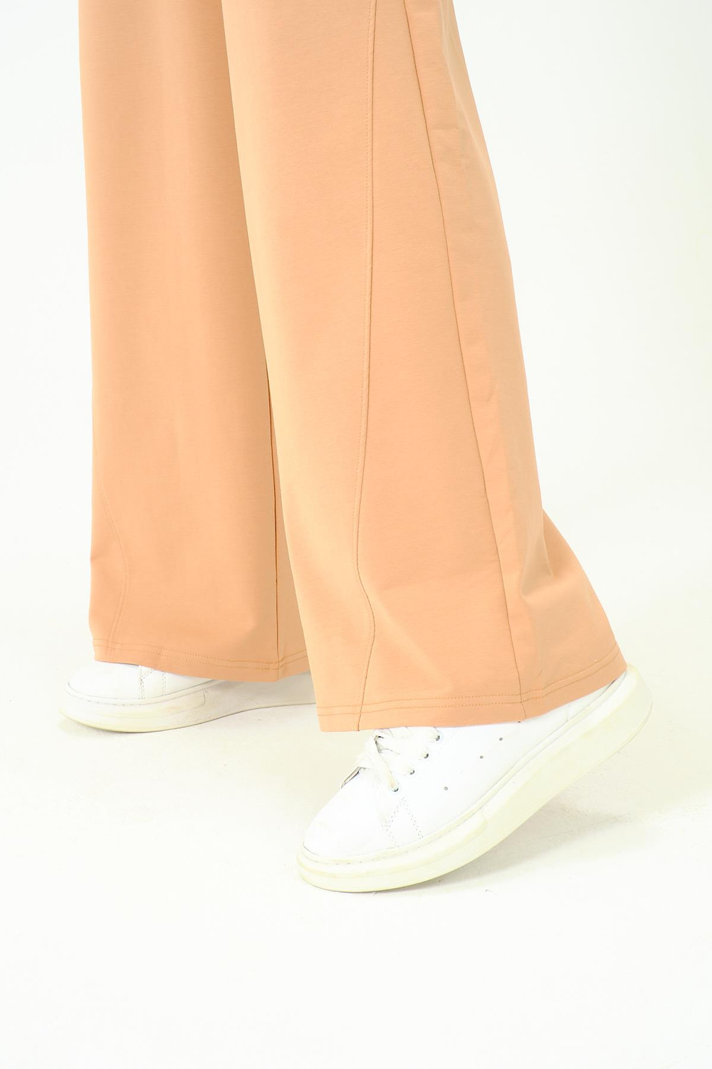 Erkek Oversize Lastikli Baggy Eşofman Altı  786 Sütlü Kahve