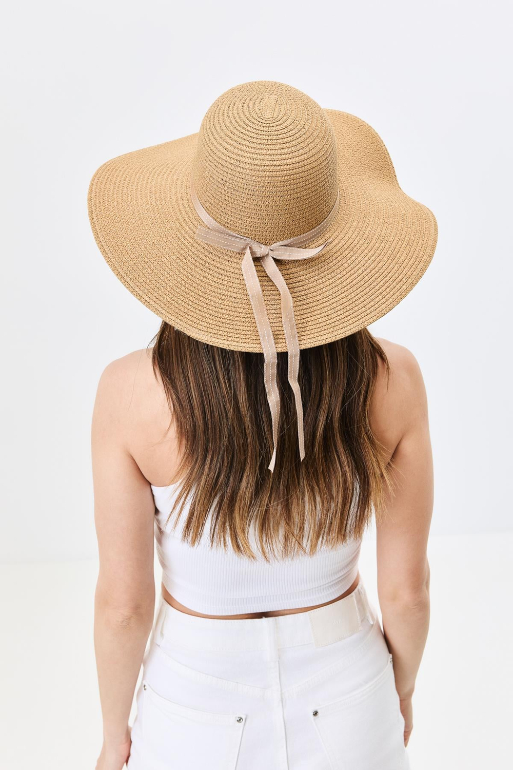 Wide Brim Straw Beach Hat Y25730-02