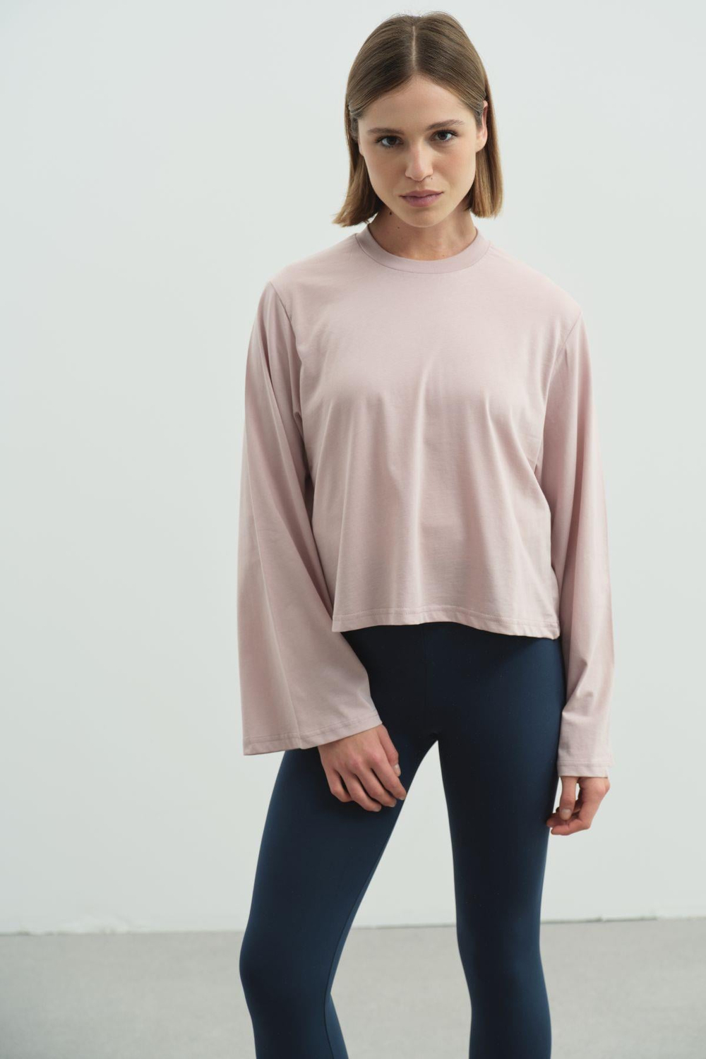 Geniş Kol Oversize 2li Paket T-Shirt 965 Lila/Sarı