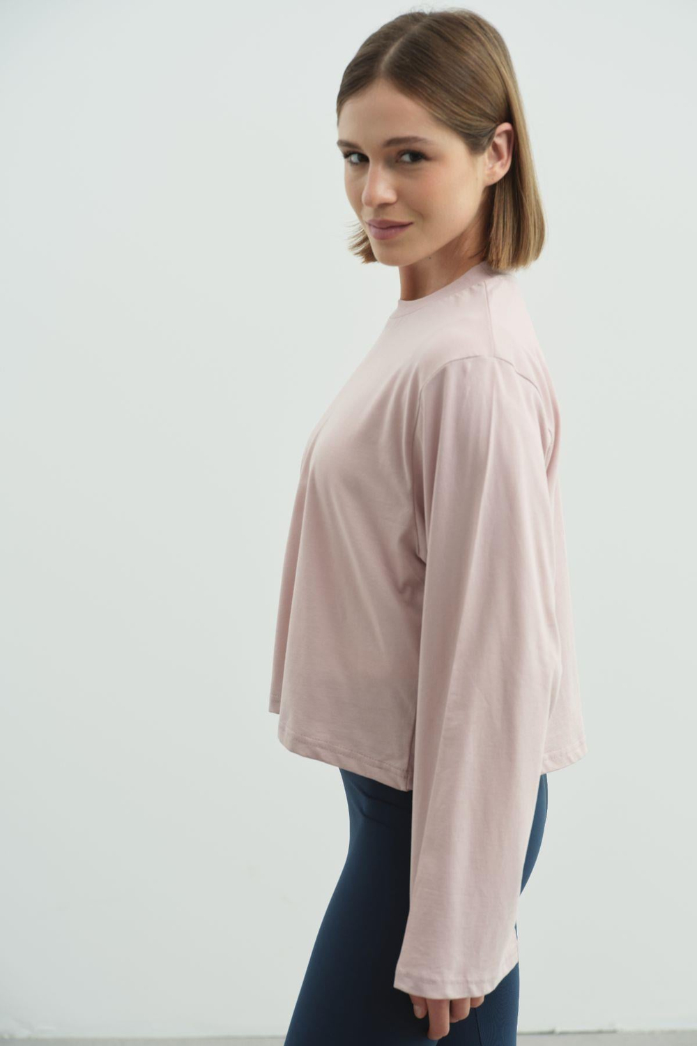 Geniş Kol Oversize 2li Paket T-Shirt 965 Lila/Sarı