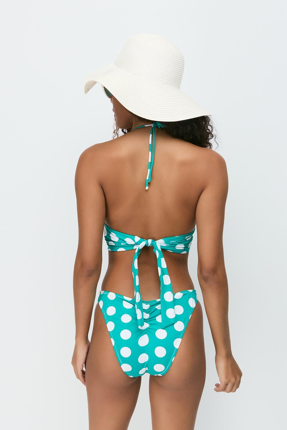 Halka Detay Üçgen Bikini Takım 3278 Yeşil