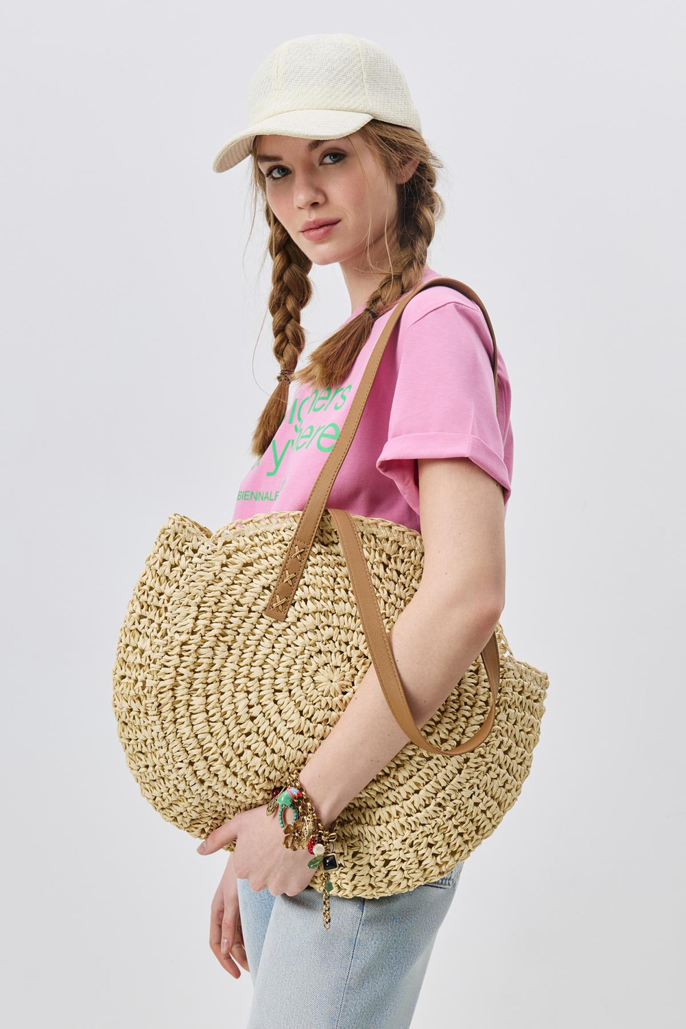 Straw Shoulder Bag Y9207