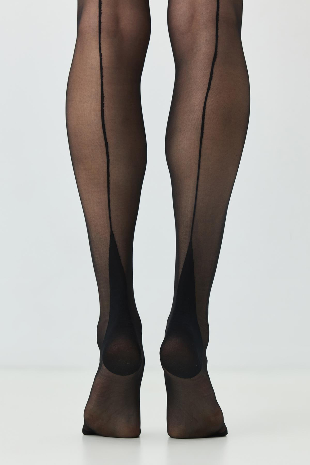 15 Denier Plus Size Back Seam Sheer Pantyhose - 2 Pack