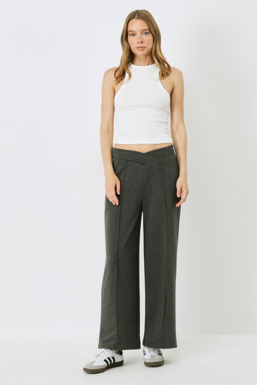 Womens Baggy Wide-Leg High Waist Sweatpants 747