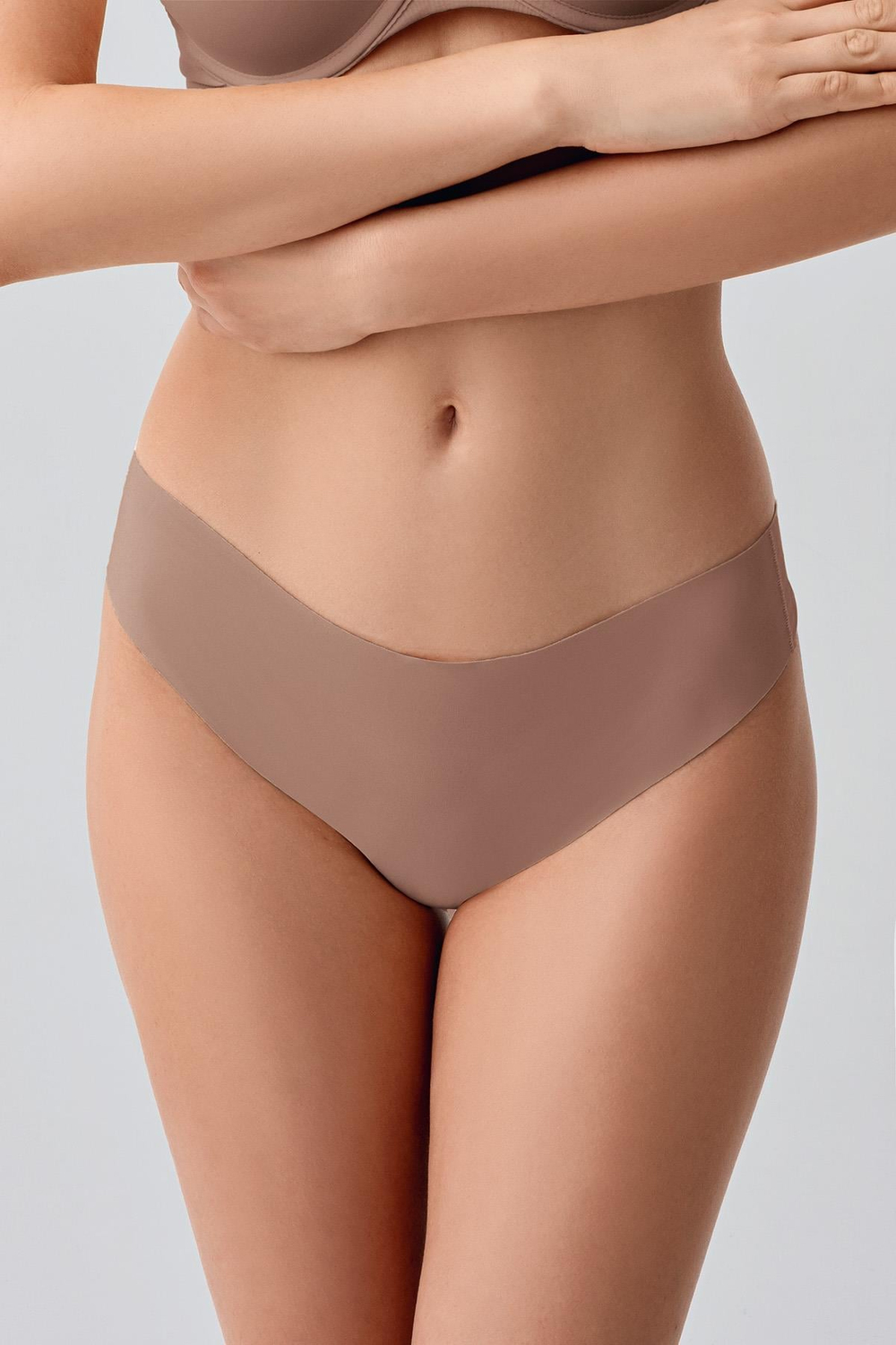 Lazer Kesim Dikişsiz String C19207 Cappucino