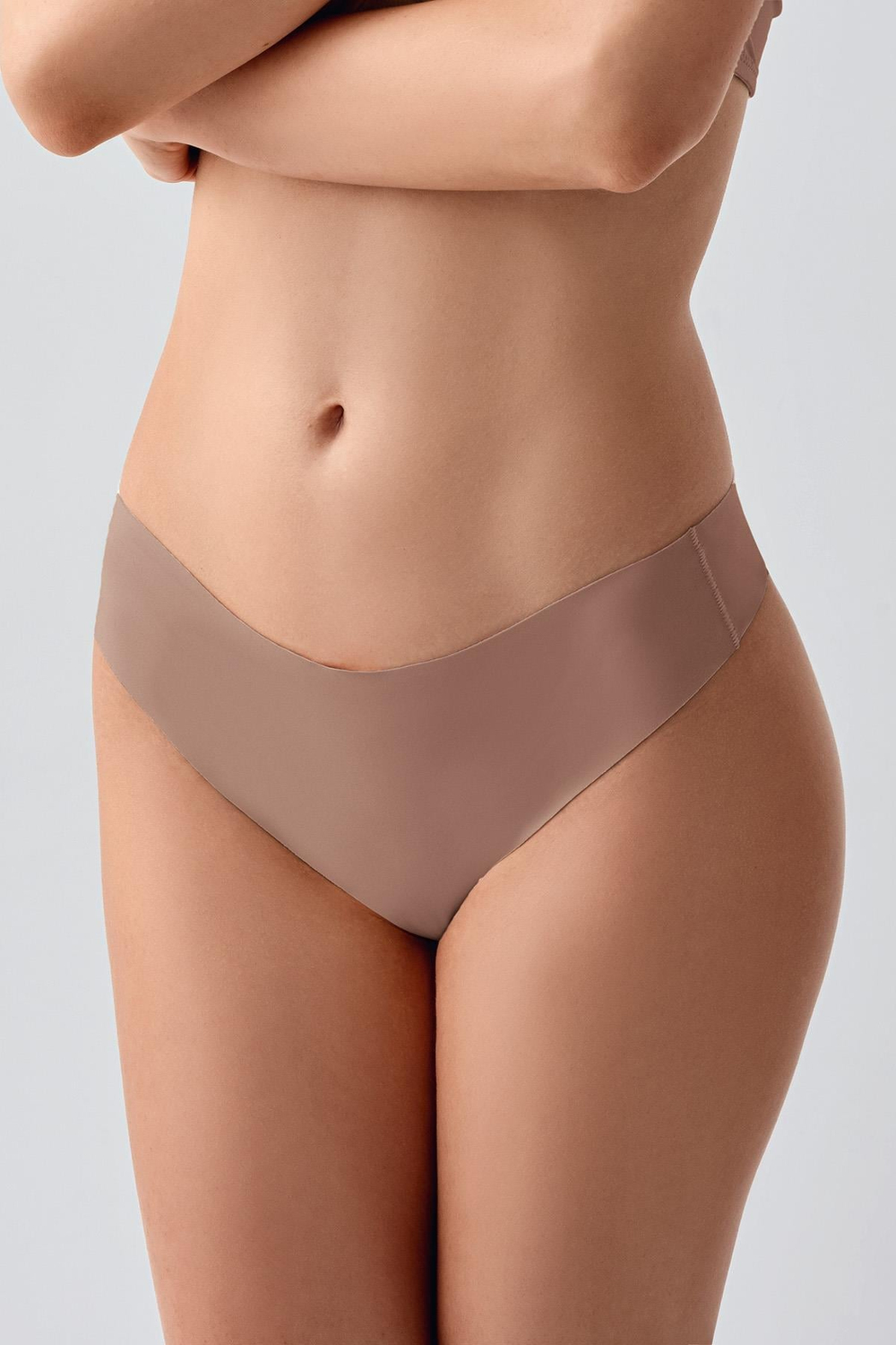 Lazer Kesim Dikişsiz String C19207 Cappucino