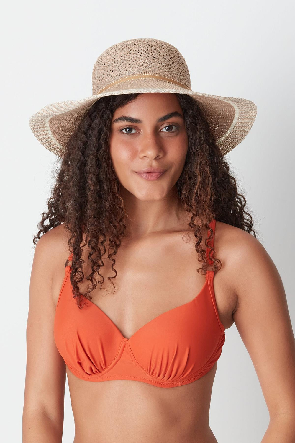 Merserize Plaj Şapkası T24740-09 Naturel