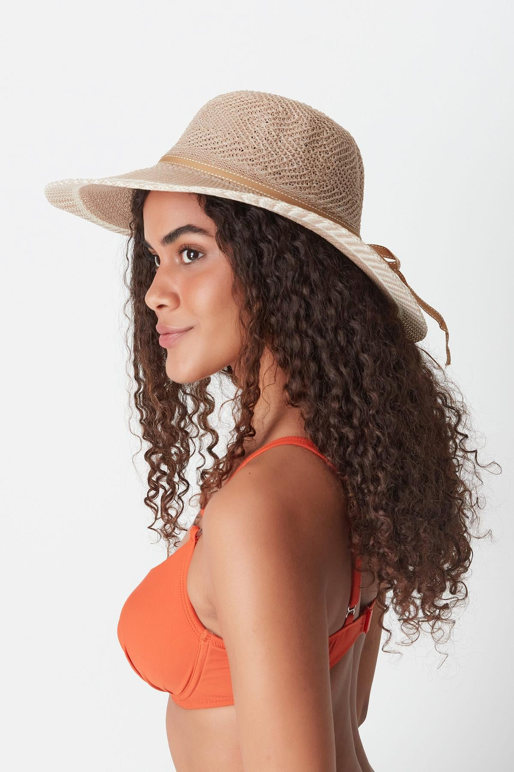 Merserize Plaj Şapkası T24740-09 Naturel