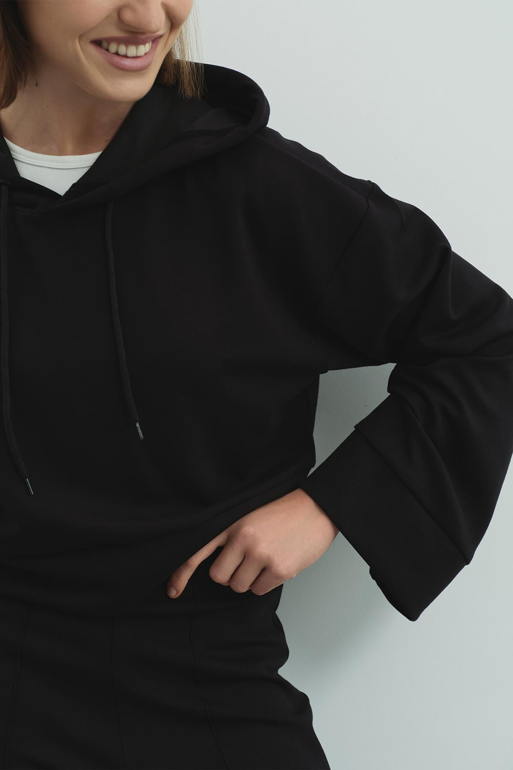 Pure Touch Kapüşonlu Sweat CC7004 Siyah