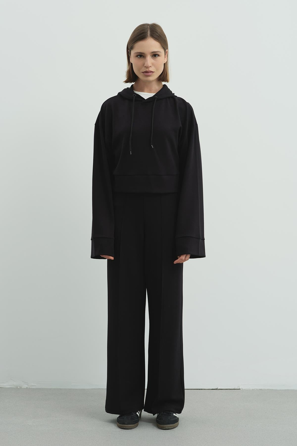 Pure Touch Kapüşonlu Sweat CC7004 Siyah