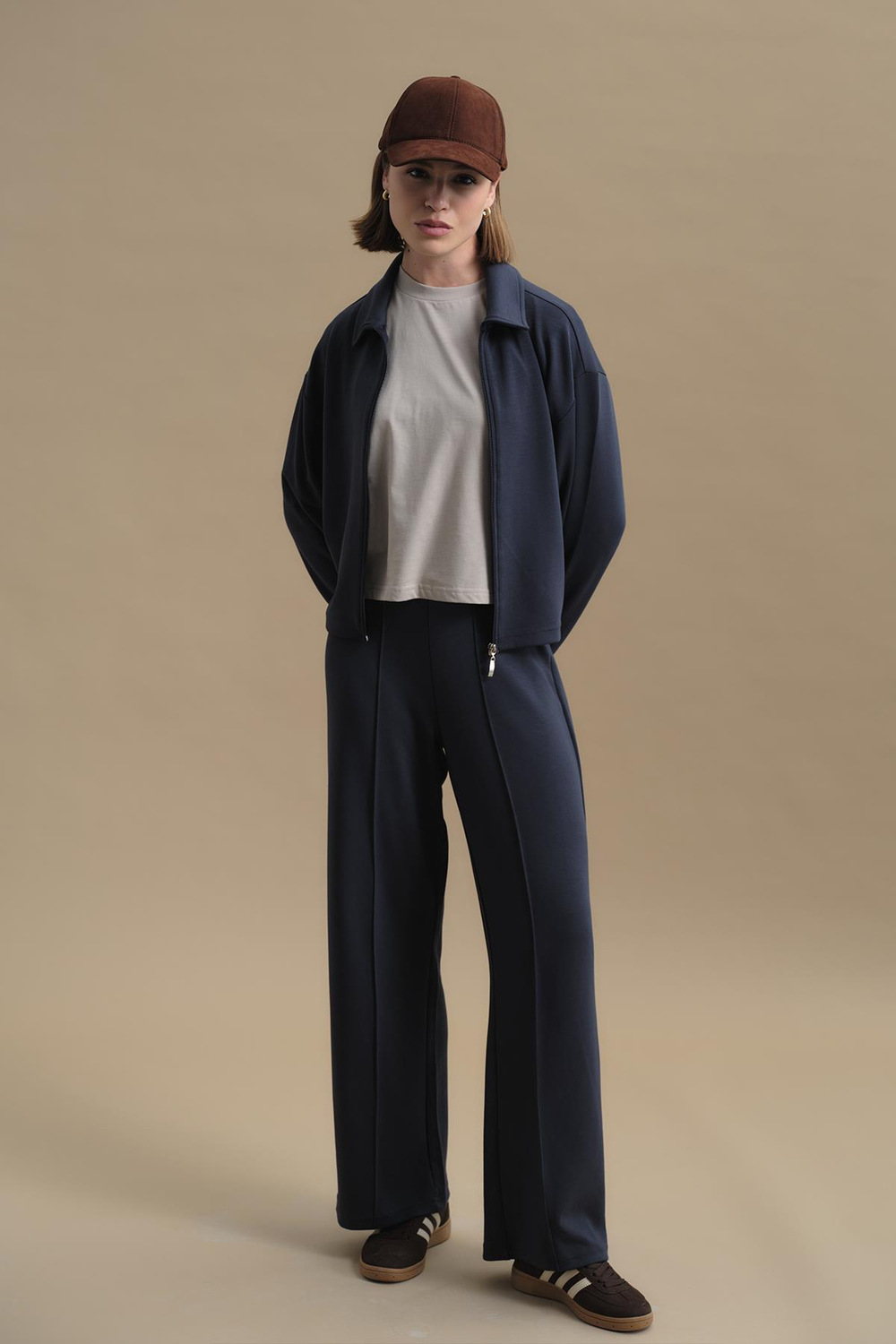 Pure Touch Ribbed Stitch Trousers CC7003