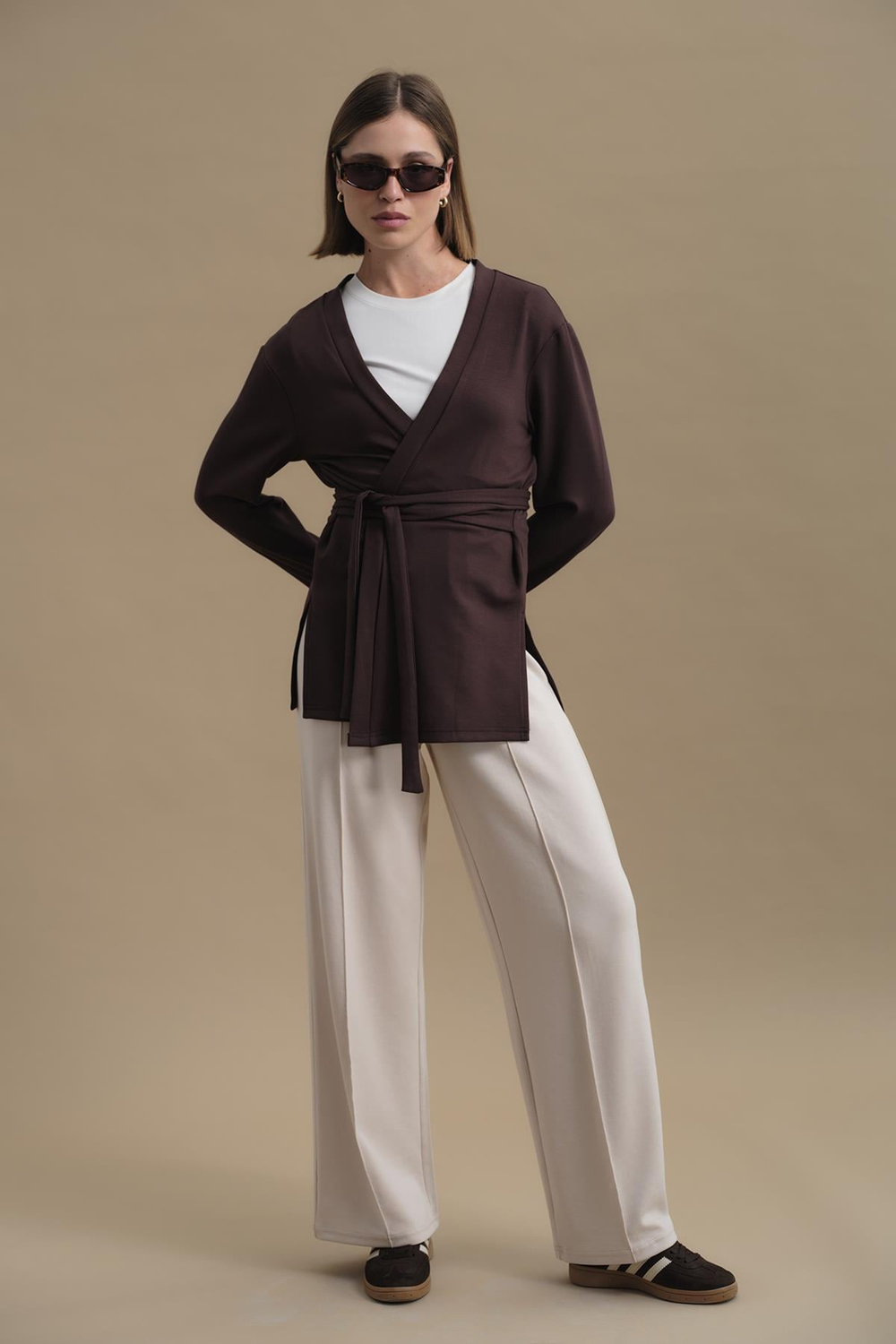 Pure Touch Nervür Dikişli Pantolon CC7003 Bej