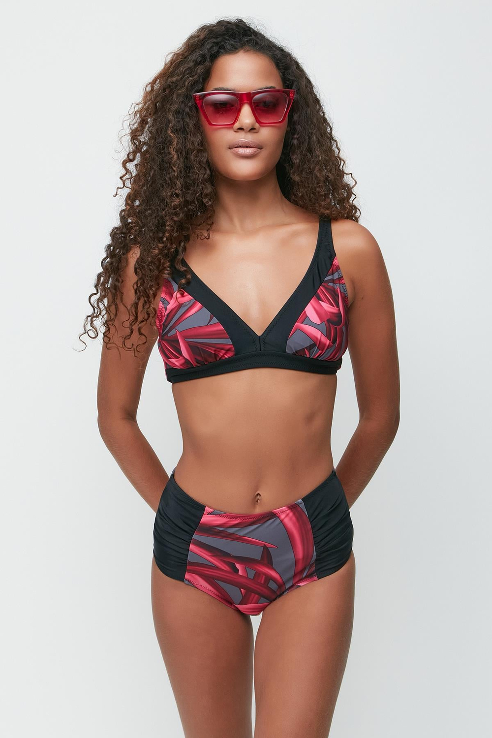 Toparlayıcı Bikini Takım 3247 Kırmızı