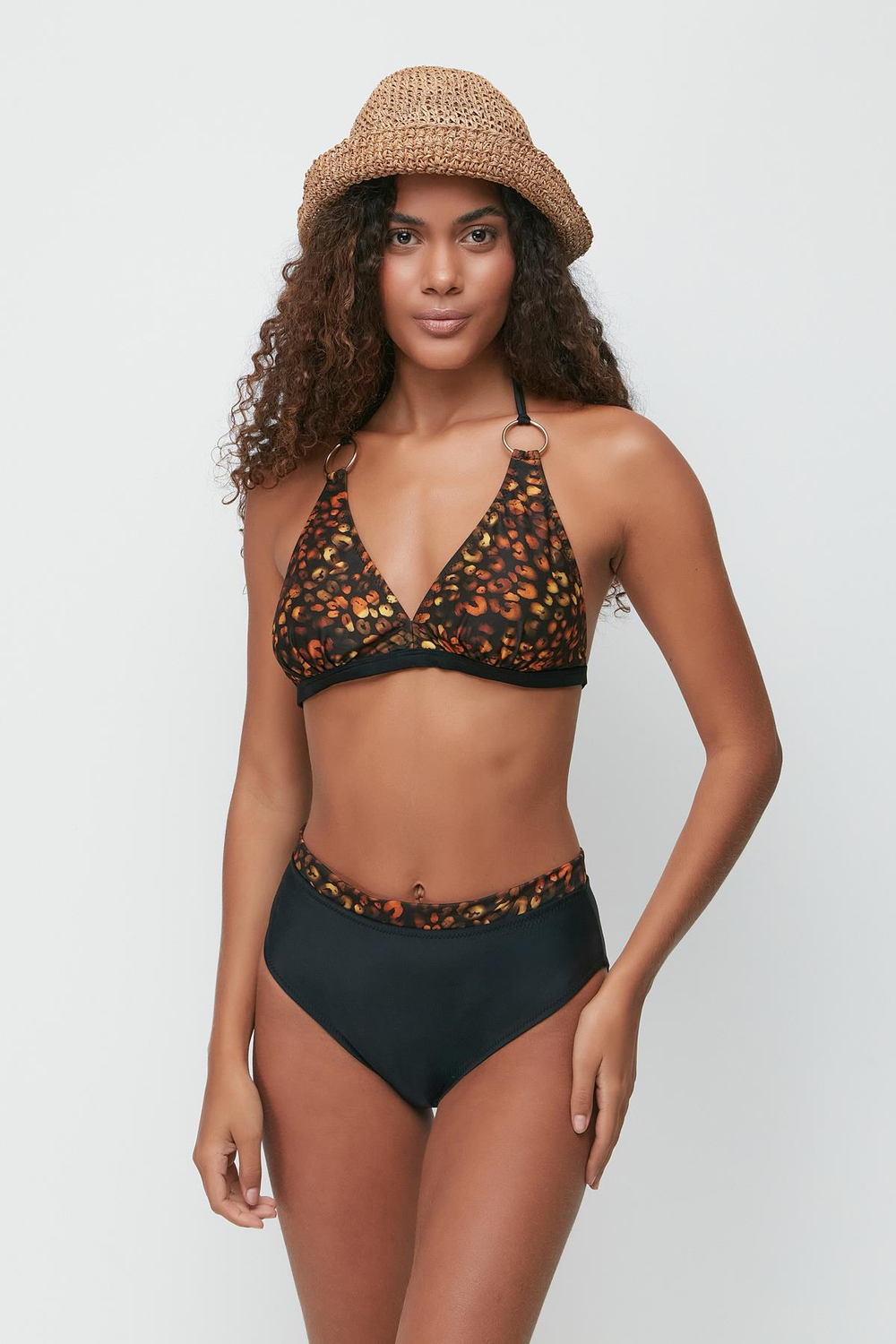 Toparlayıcı Bikini Takım 3254 Kahverengi