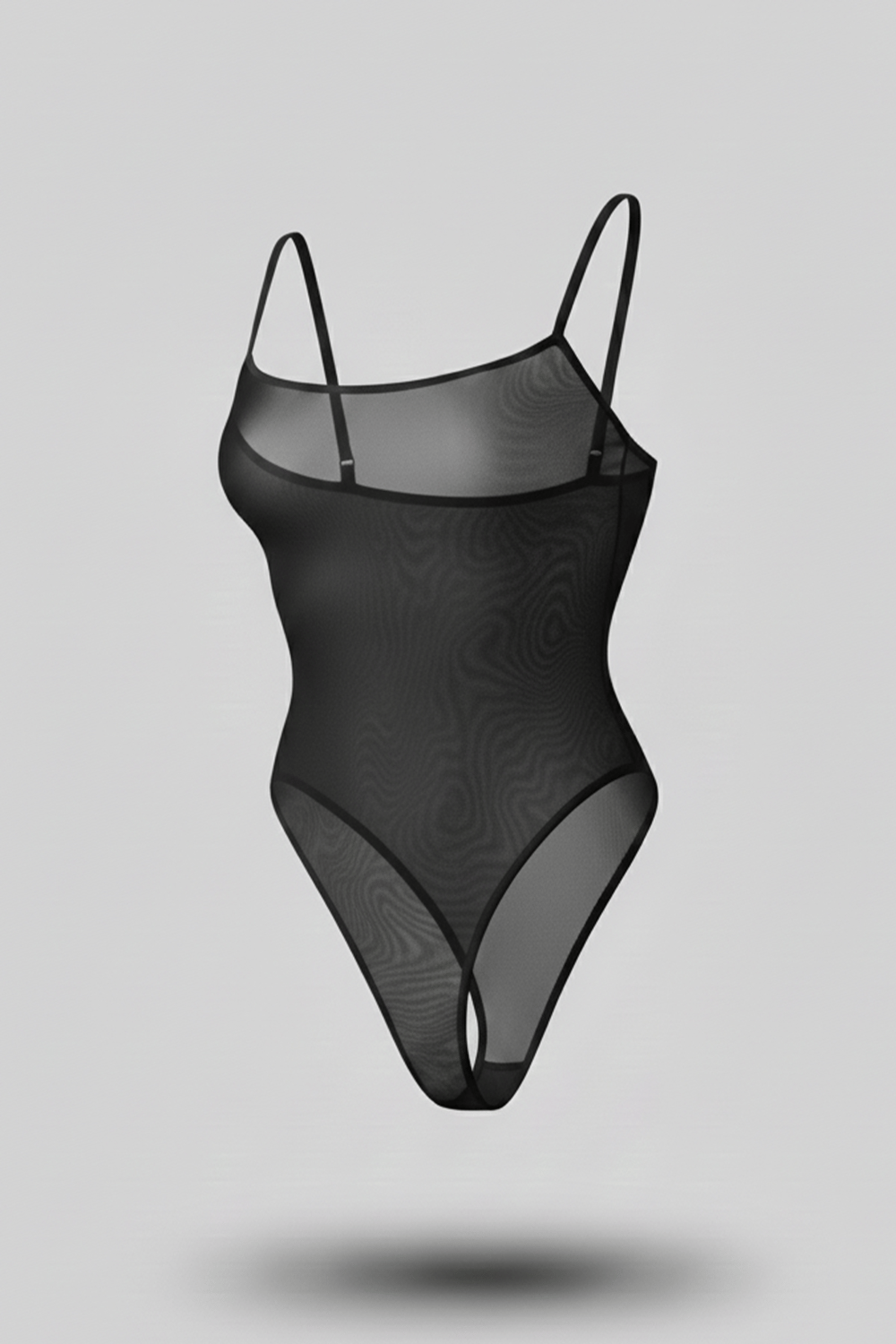 Tül Bodysuit Siyah