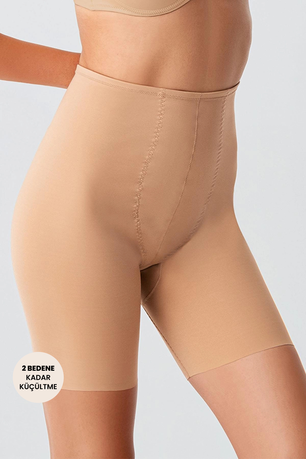 Uzun Lazer Kesim Boxer Korse 9602 Ten